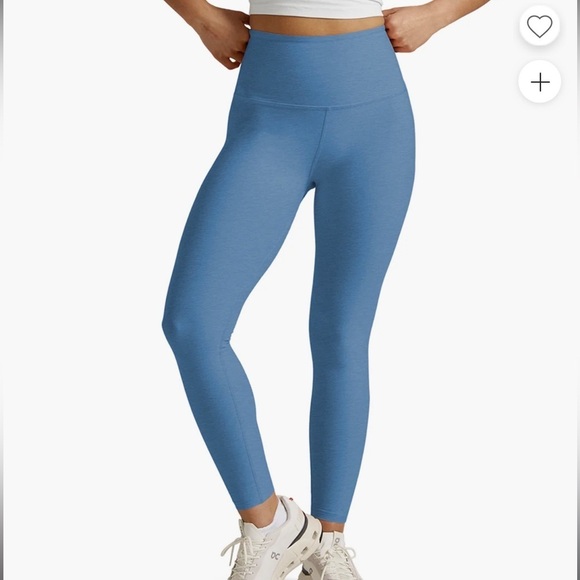 BEYOND YOGA HIGH WAISTED CAUGHT IN THE MIDI 7/8th SKY BLUE LEGGINGS - Picture 2 of 12